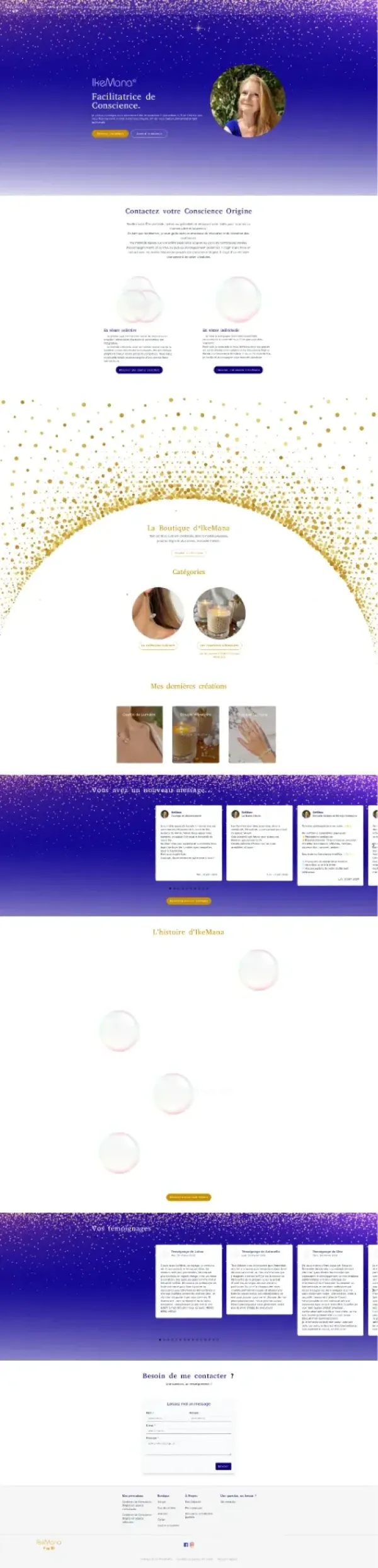 Page d'accueil de IkeMana