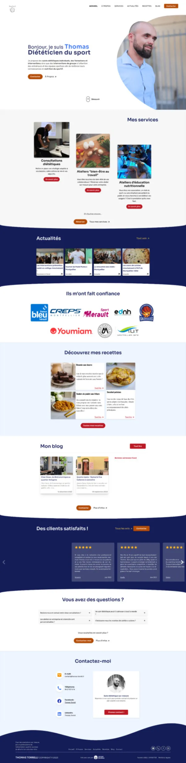 Page d'accueil de Thomas Torrelli