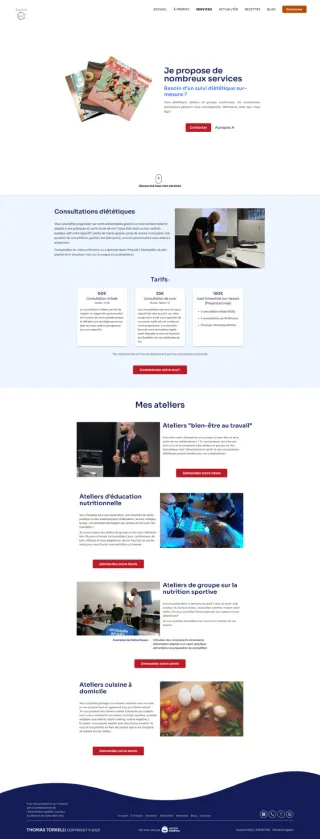 Page secondaire de Thomas Torrelli